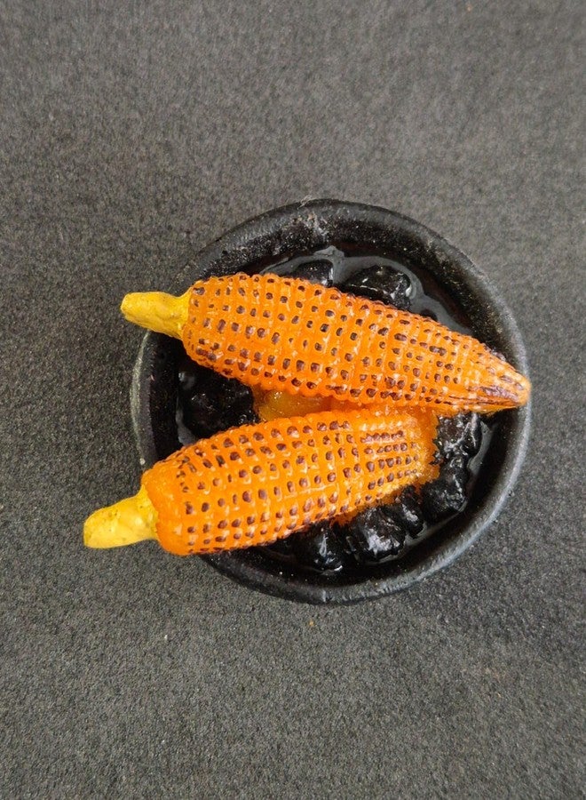 Ethnic Karigari مغناطيس ثلاجة على شكل ذرة من كاريجاري، طعام مصغر ثلاثي الأبعاد، أفضل هدية تذكارية، صنع في الهند 100% - Image 4